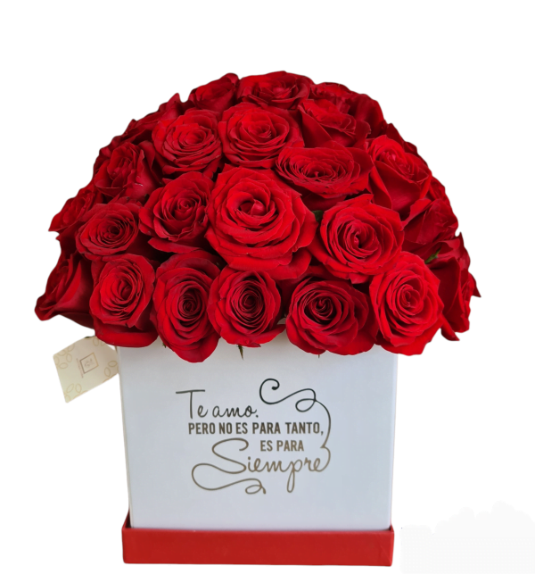 Caja de rosas te amo