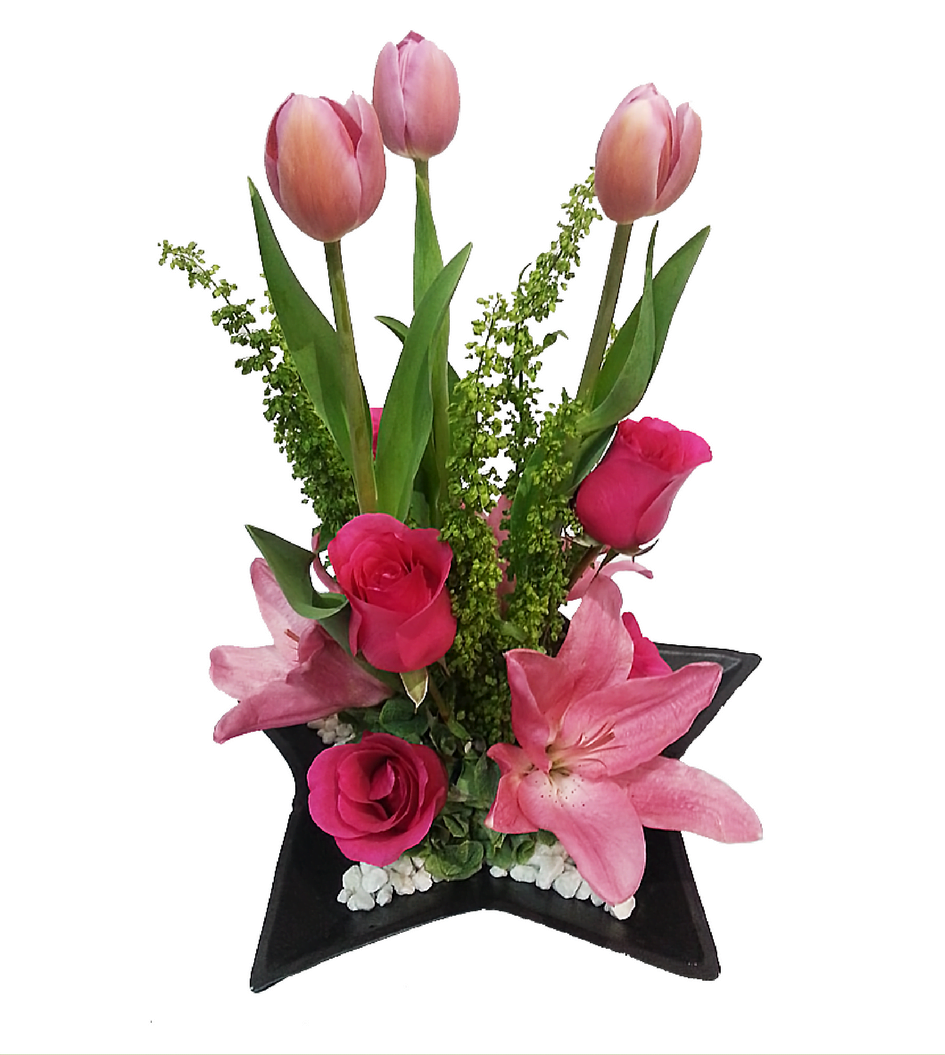 Arreglos florales de tulipanes - Son Flores | Flores a domicilio