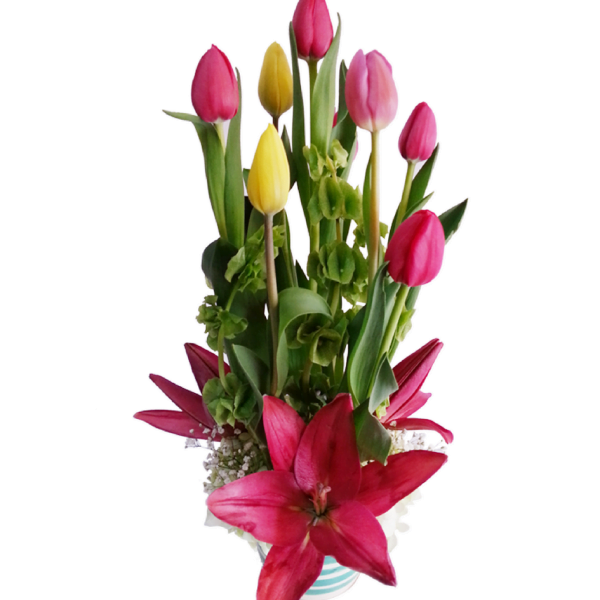 Arreglos florales de tulipanes - Son Flores | Flores a domicilio